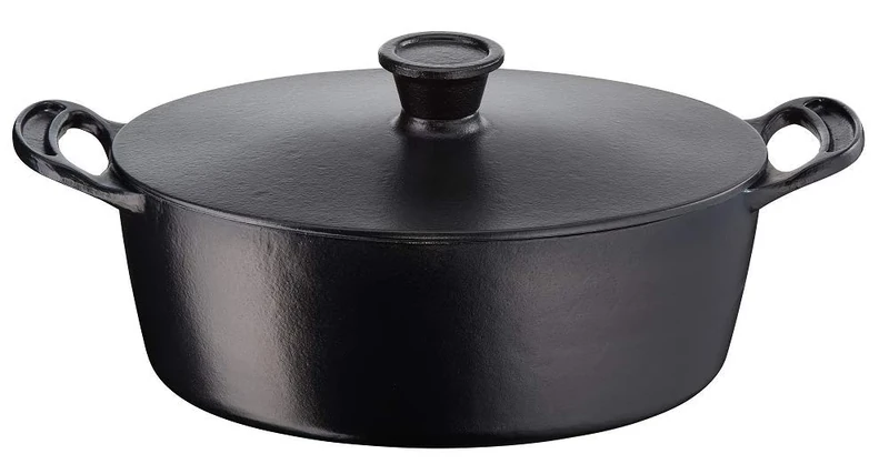 Jamie Oliver by Tefal Premium Cast Iron Induction Oval Stewpot 30cm x 22cm
