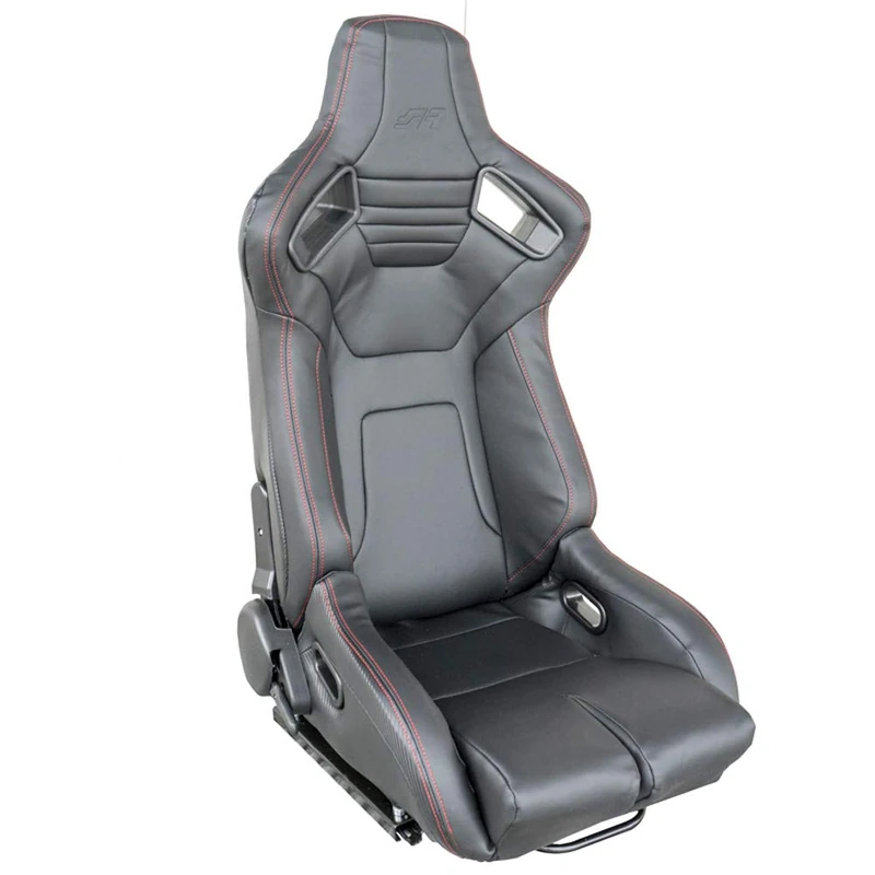 Simoni Racing Sport Seat Emerson - Black Ecoleather - Right-side Reclinable - incl. Sliders