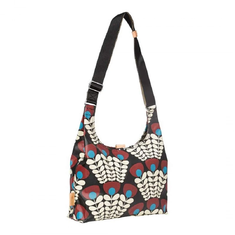 Orla Kiely 'Bunch of Stems' Midi Sling Crossbody Bag in Plum - Image 1