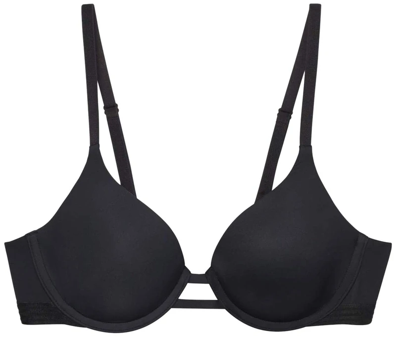 Savage X Fenty Women's T-Shirt Bra, Black Caviar 1009, 38B