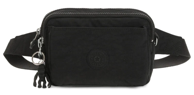 Kipling ABANU Multi Small Crossbody Convertible to waistbag, Black Noir (Black)