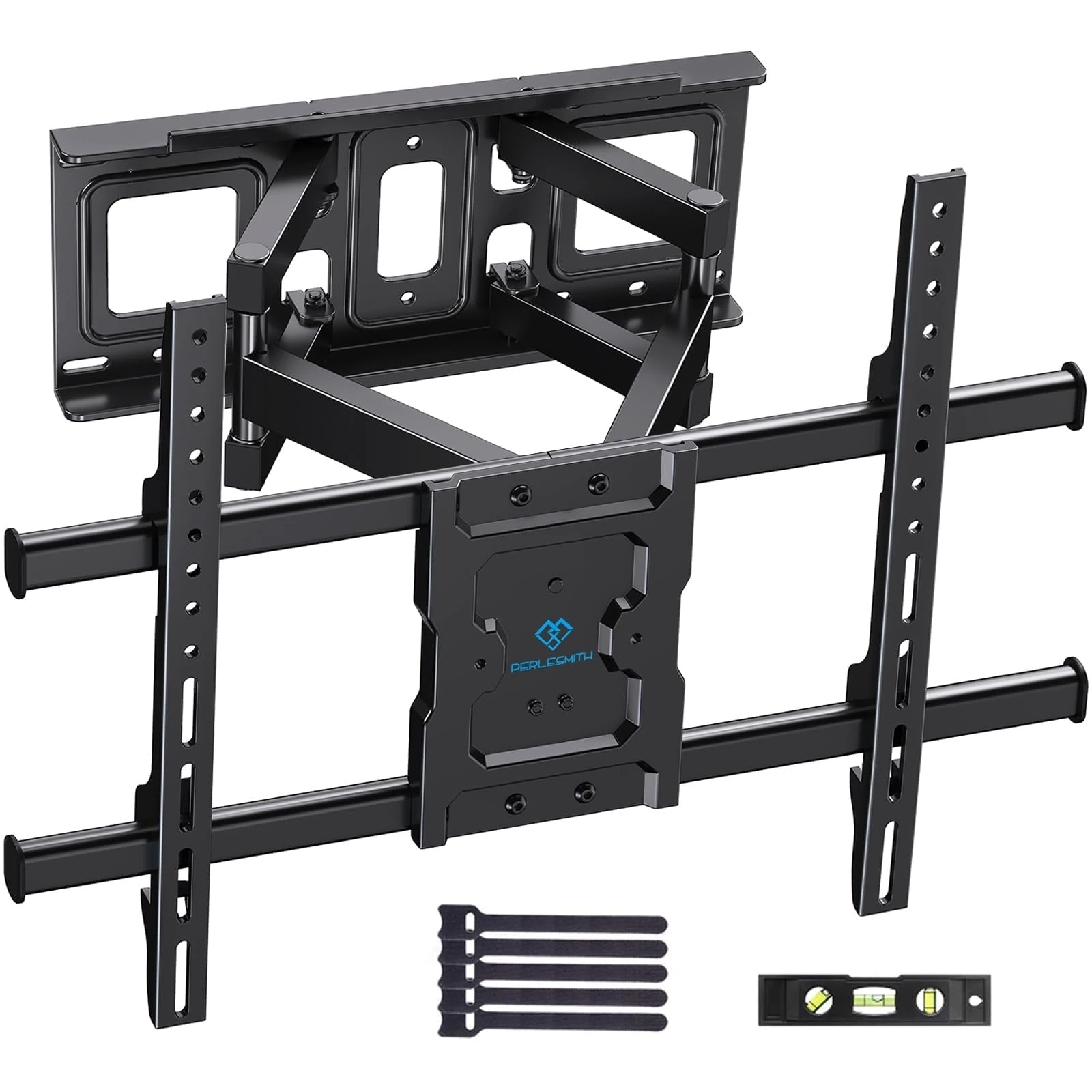 PERLESMITH TV Wall Bracket, for 37-85 Inch TVs up to 60kg, Swivel Tilt Extend TV Wall Mount, 55 65 inch Wall Brackets max VESA 600x400mm, PSPILFK1