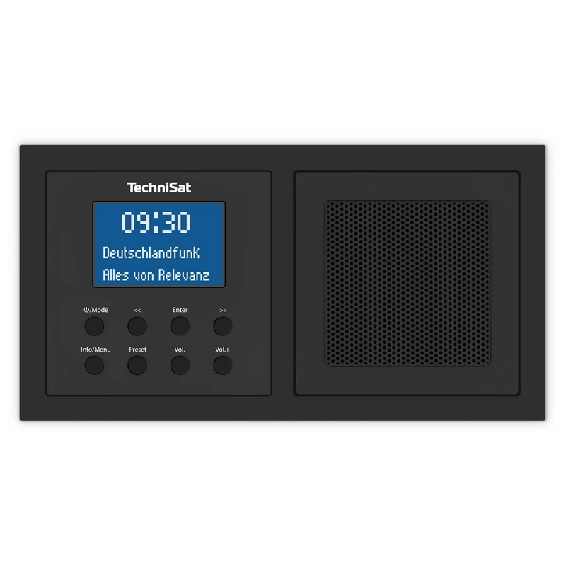 TechniSat DAB+/FM Flush-Mounted Radio, Black, 15,1 x 8 x 4,5 cm - Image 1