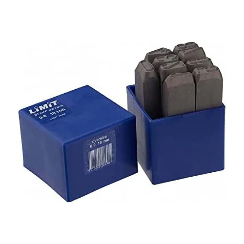 LIMIT 244370102 Limit Large Size Number Punches for Steel and Metal, 18 mm Number Height