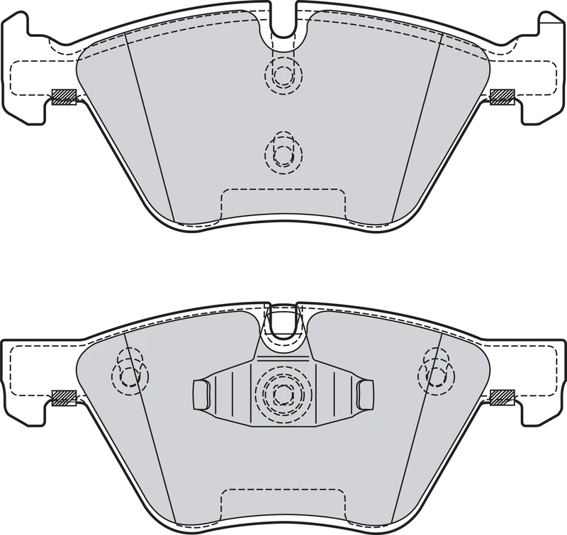 VALEO - Brake pads First - 302132 - Set of 4 pads - Front axle - Fully equipped with mounted accessories