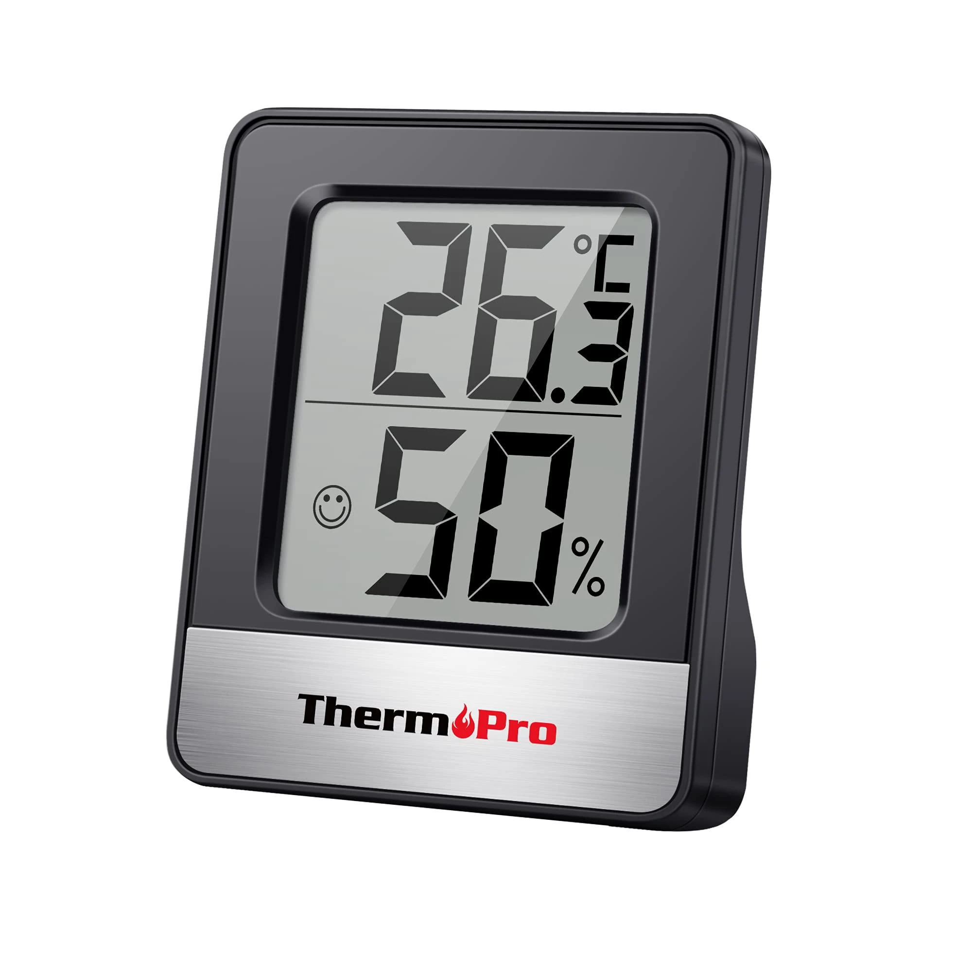 ThermoPro TP49 Small Digital Hygrometer Indoor Thermometer Ambient Thermometer Temperature Monitor and Humidity Meter for Home Office Comfort Reptile Thermometer