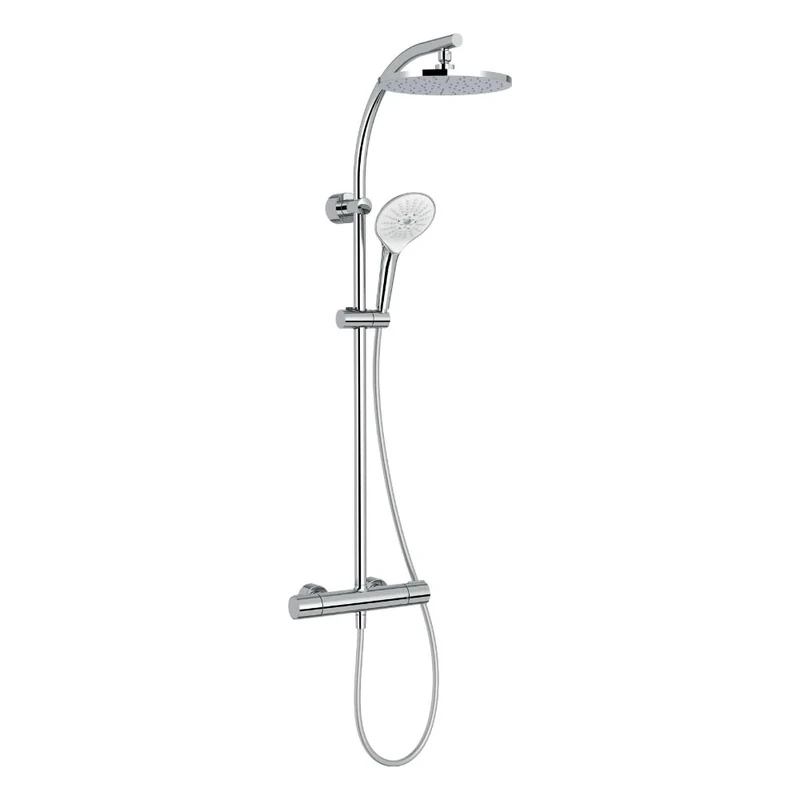 Jacob Delafon E32851-CP Amélie Thermostatic Shower Column, Chrome