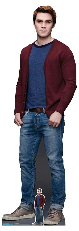 Star Cutouts SC1385 KJ Apa Archie Andrews Riverdale Lifesize Cardboard Cutout 184cm with Mini – TV Fan Display, Party Decoration & Collector Gift