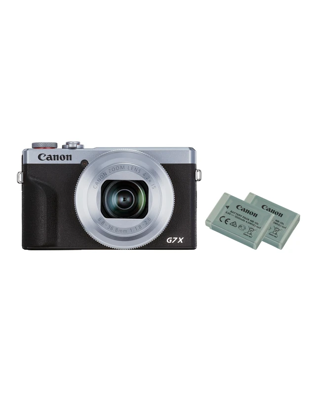Canon PowerShot G7 X MIII Digital Camera Battery Kit - Vlogging Camera, with 4K movies, tilt-up screen and 3.5 mm mic connection - Black, G7 X Mark III