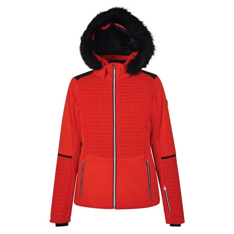 Regatta Womens Uphill Ski Trousers | Rain Resistant Lightweight Windproof Pants in Slim Fit Bootcut Hem | Featuring Snow Gaitors and a Zip Gusset - Ideal for Winter Outdoor Sports White