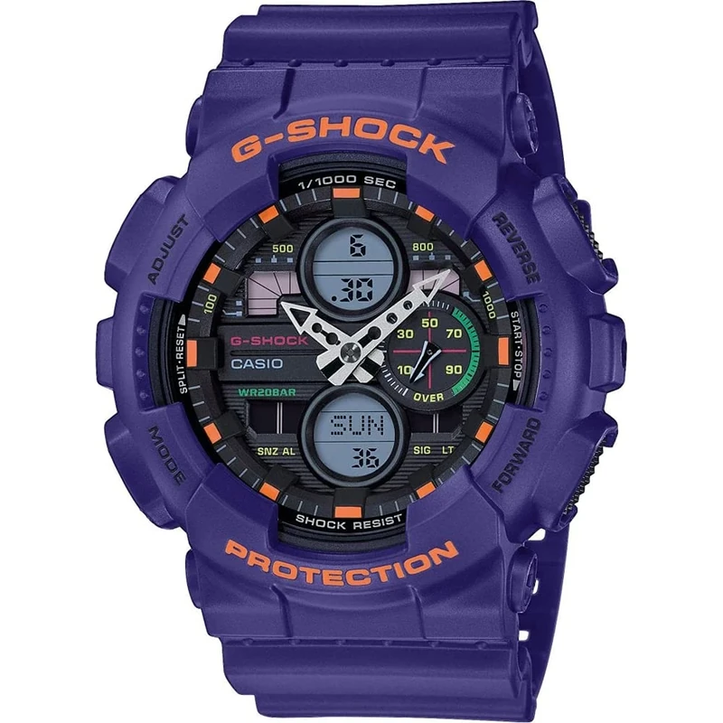 Casio Men's Quartz Watch with Resin Strap GA-140-6AER - purple