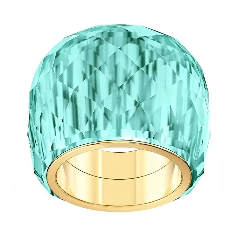 Swarovski Nirvana Crystal Ring - Hypoallergenic Steel Size 12 - Image 1