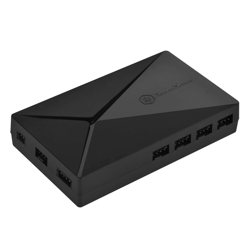 SilverStone SST-LSB02-E - a Multifunction Addressable RGB Control Box with Remote. Control addressable RGB LEDs, Fan Speed, Temperature Detection and romotely turning on/off PC Computer. - Image 1