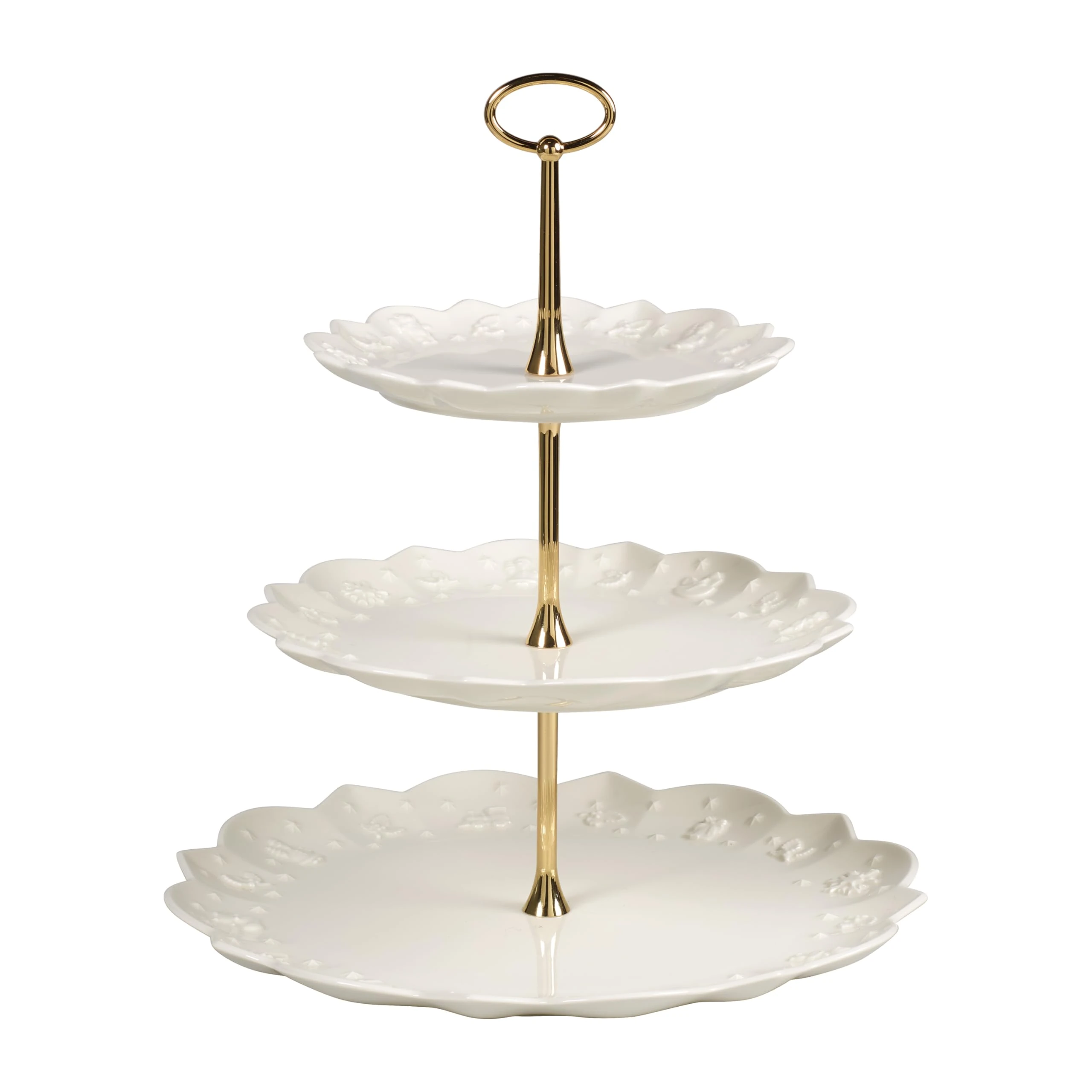 Villeroy & Boch – Toy’s Delight Royal Classic tiered stand, decorative premium porcelain tiered stand for biscuits, small pieces of cake and other baked goodies, white