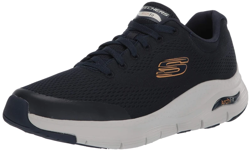 Skechers Men's Arch Fit Sneaker,Navy Textile/Synthetic/Trim,8 UK