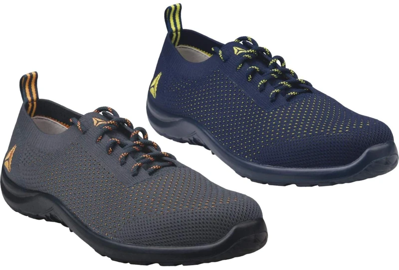 Delta Plus SUMMESPBL45 Polyester Cotton Low Shoes, S1P SRC, Blue/Yellow, Size 10, Pack of 10 - Image 1