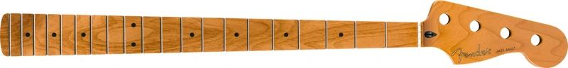 Fender Roasted Maple Jazz Bass Neck, 20 Medium Jumbo Frets, 9.5", Maple, C Shape