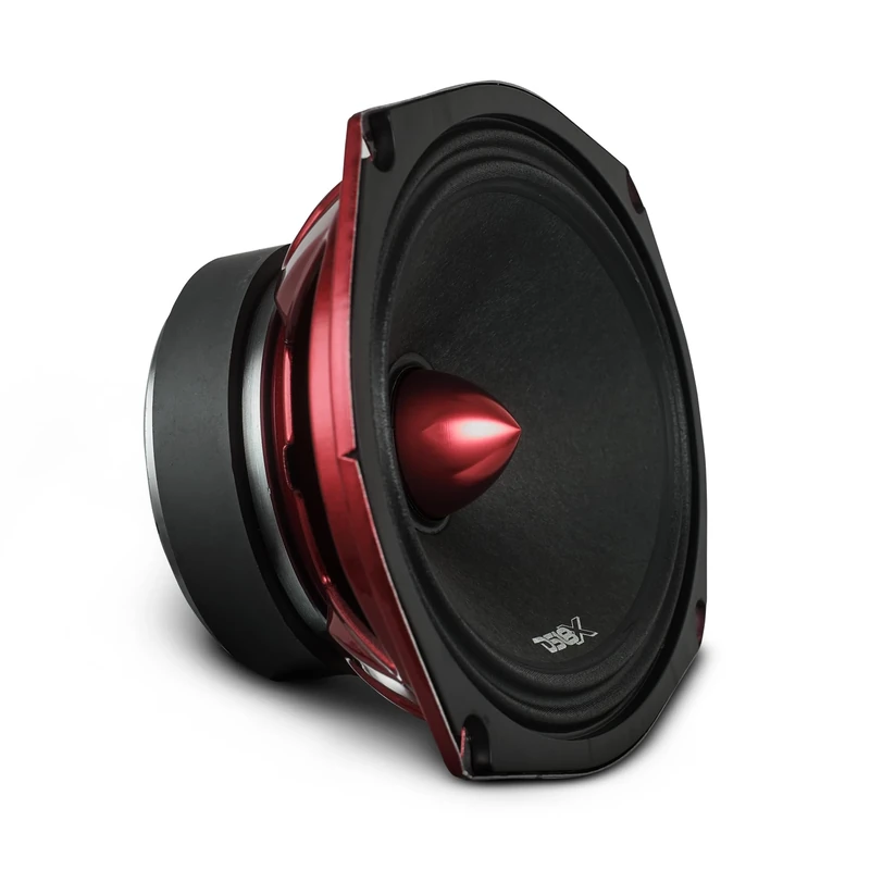 DS18 PRO-X694 BM Loudspeaker - 6x9, Midrange, Red Aluminum Bullet, 400W Max, 200W RMS, 4 Ohms - Premium Quality Audio Door Speakers for Car,Truck and Motorcycle Stereo Sound System (1 Speaker)