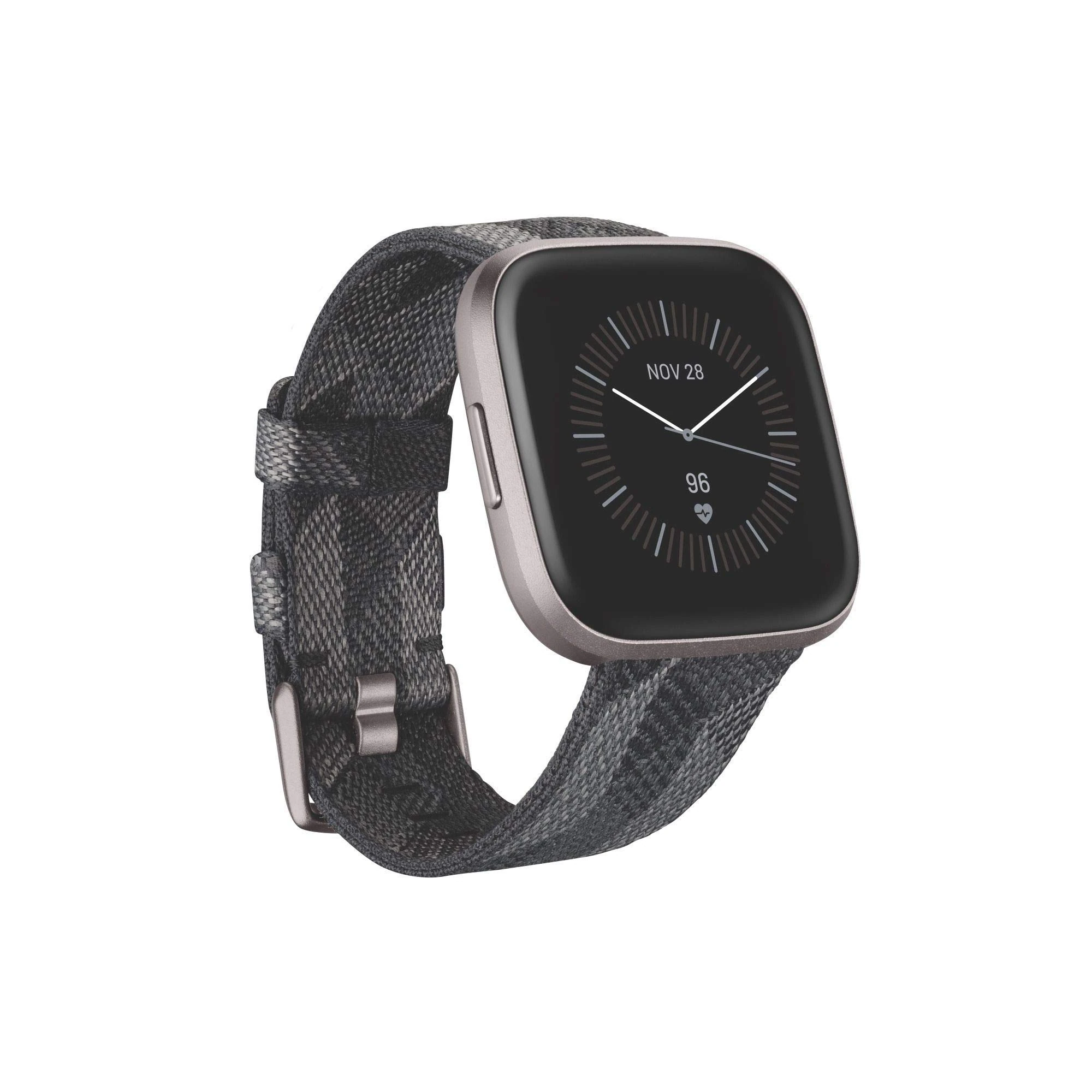 Fitbit Versa 2 Health & Fitness Smartwatch SE (NFC), Charcoal - Iron Mist Grey Aluminum