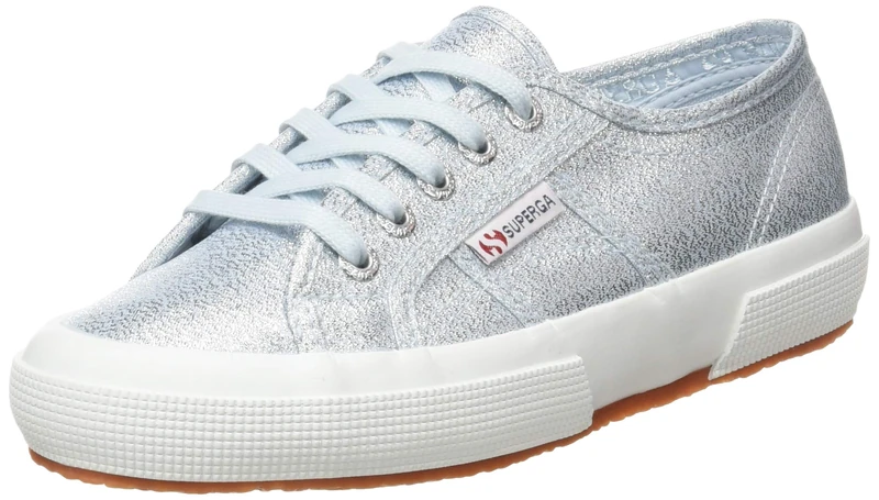 Superga Women's 2750-lamew Low-Top Sneakers, Blue Blue Lt Sky 354, 2.5 UK