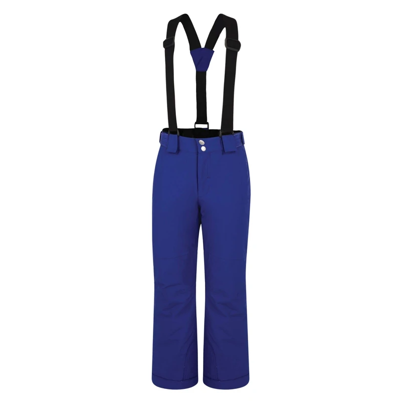 Dare 2b Outmove Pant Waterproof & Breathable High Loft Insulated Ski & Snowboard Salopette Trouser with Elasticated Waist and Integrated Snow Gaiters Salopettes - Spectrum Blue, 13 Years