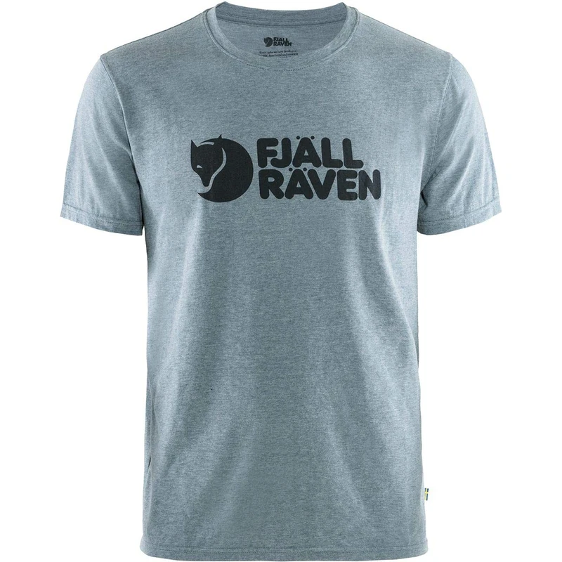 FJALLRAVEN Men's Logo T-shirt M T Shirt, Uncle Blue-melange, XXL UK