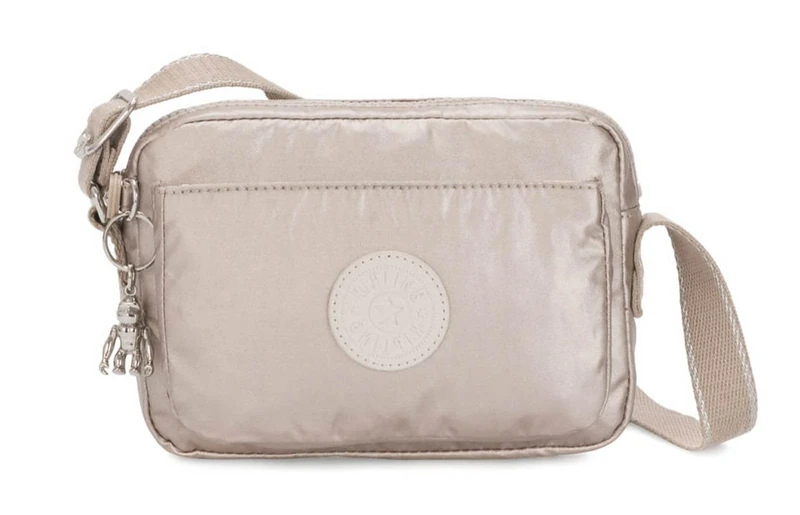 Kipling ABANU Small crossbody, Metallic Glow (Silver)