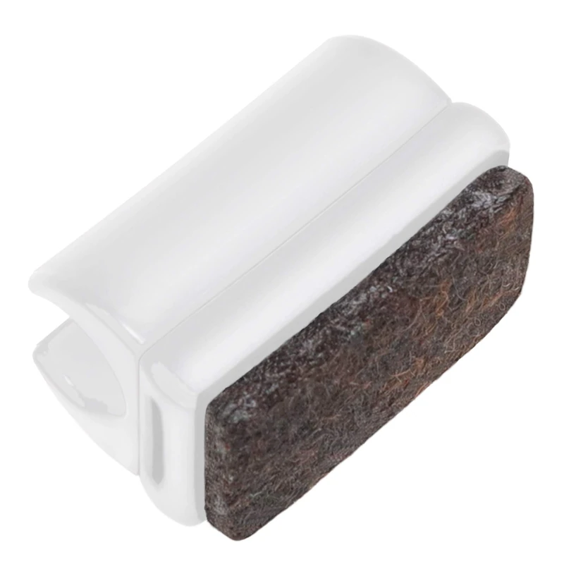 Adsamm® / 32 x saddle feet with felt pads / ø for round tubes 0.47 - 0.51 '' (12 - 13 mm) / white / round / quality furniture glides for tubular steel chairs