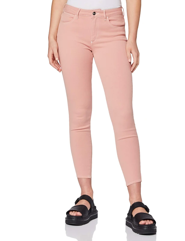Wrangler Women's Skinny Crop Trouser, Orange (Paradise Pink Xld), W24/L30 (Manufacturer size: 24/30)