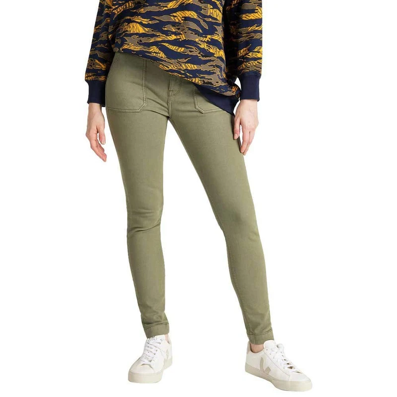 Lee Women's Scarlett High Jeans, Green (Agave Green Mw), 26W / 33L