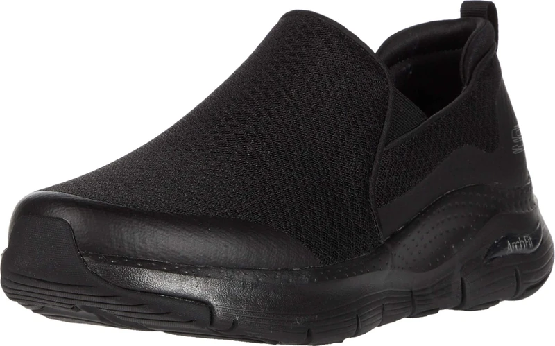 Skechers Men's Arch Fit Banlin Trainers,Black Mesh/Black Synthetic/Trim,9 UK