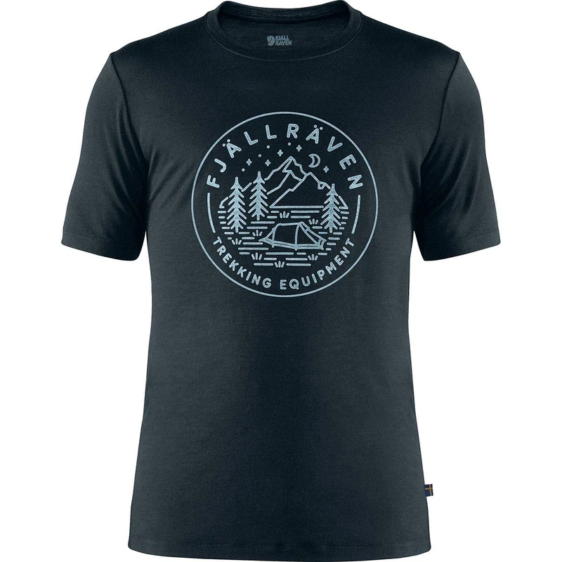 FJALLRAVEN F87001-555 Abisko Wool Tältplats SS M Dark Navy S