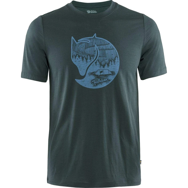 FJALLRAVEN F87005-555 Abisko Wool Fox SS M Dark Navy M