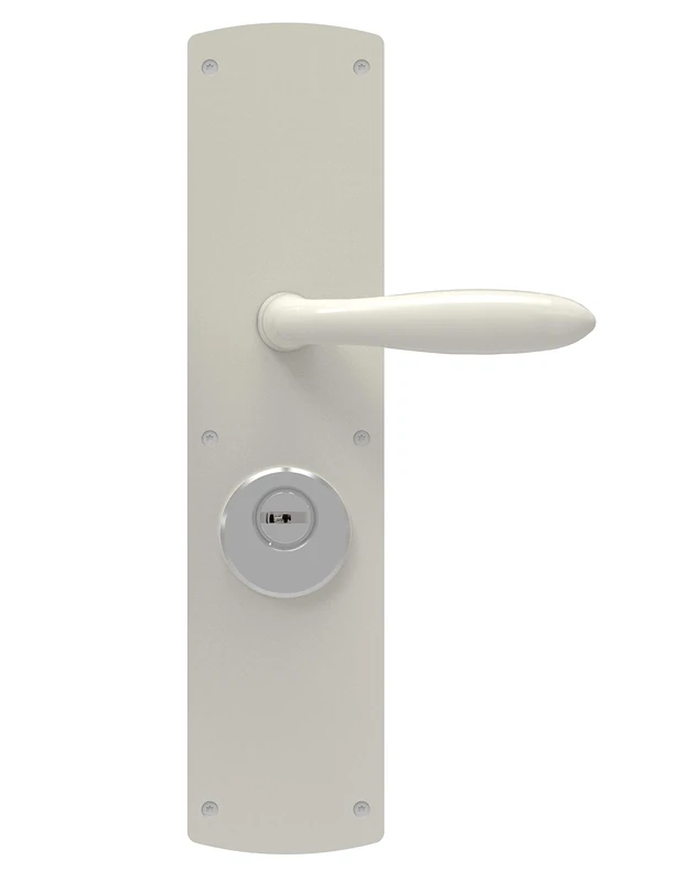 Bricard 66600 Half Set for Outdoor Door with Kickstand for Series 74 Version A2P, White