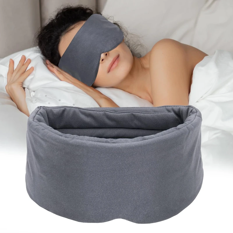 Sysrion Sleep Mask - Ultra Soft Comfortable Sleeping Mask for Home Sleep Travel Shift Work, Nose Pad Designed Light Blocking Eye Blinder, Fully Adjustable Strap and Skin Friendly