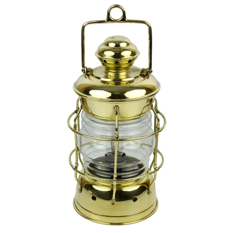 Brass 'Nelson Electric Lamp, 33cm