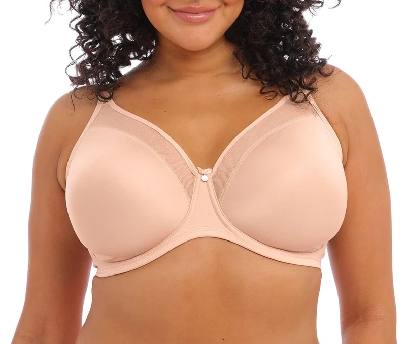 Elomi Women's Plus Size Smooth Underwire Molded Bra, Opaque, Sahara, 42DD