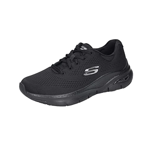 Skechers Women's Arch Fit Big Appeal Sneaker,Black Mesh / Trim,6 UK