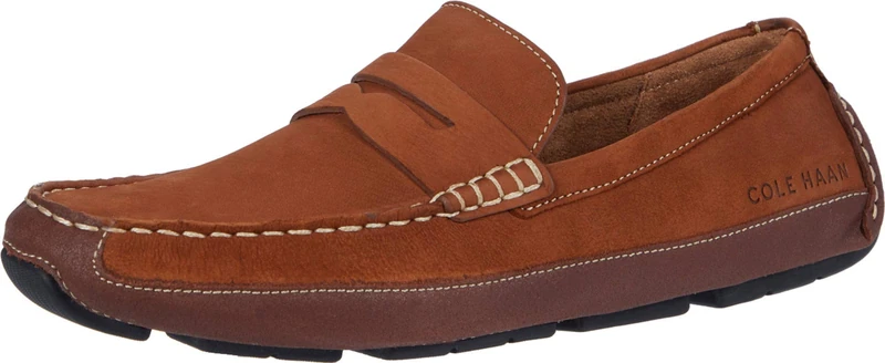 Cole Haan Men's Wyatt Penny Driver Driving Style Loafer, British Tan, 10 UK