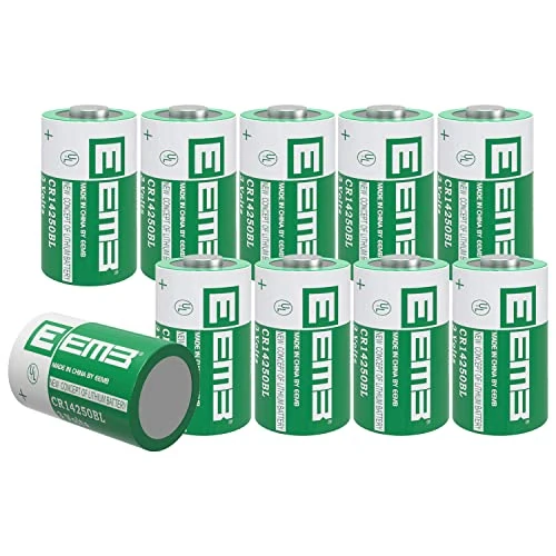 10X EEMB CR 14250 1/2 AA 3V Lithium Battery for Suunto D4i, D6i, and D9 Dive Computer Transmitter 900mAh Non Rechargeable
