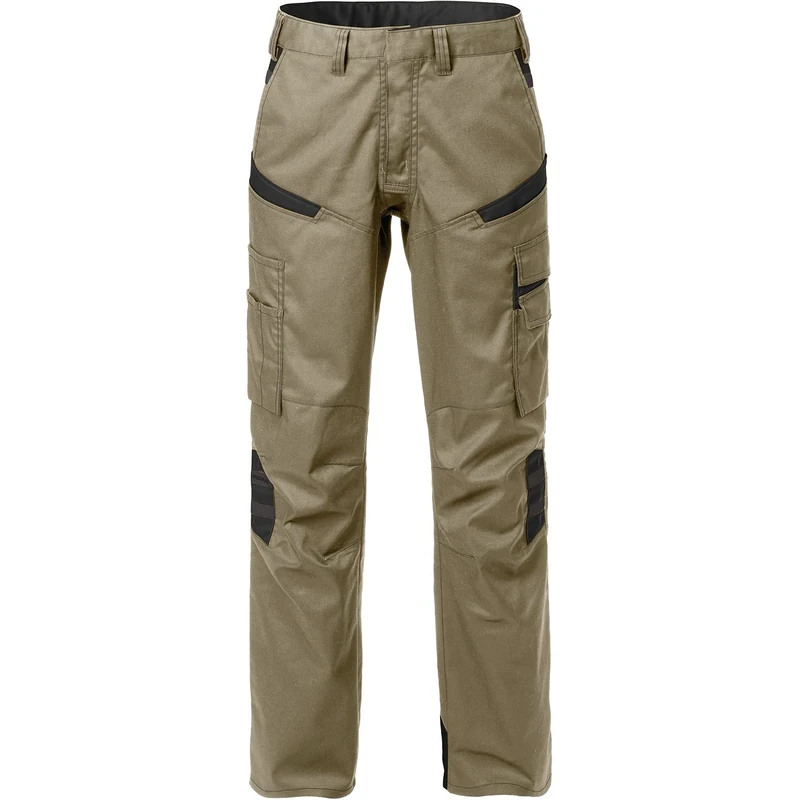 Fristads Fusion 2554 STFP 129483 Women's Service Trousers Khaki/Black Oeko-Tex Certified Size 44, UK 18