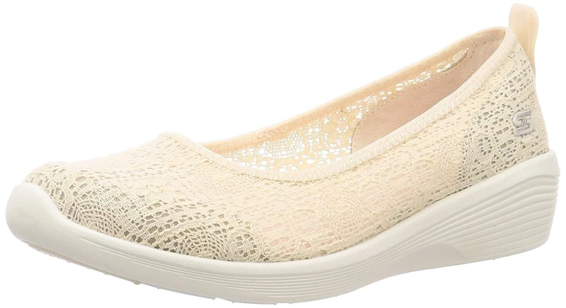 Skechers Women's Arya Airy Days Closed Toe Ballet Flats,Neutral,3.5 UK