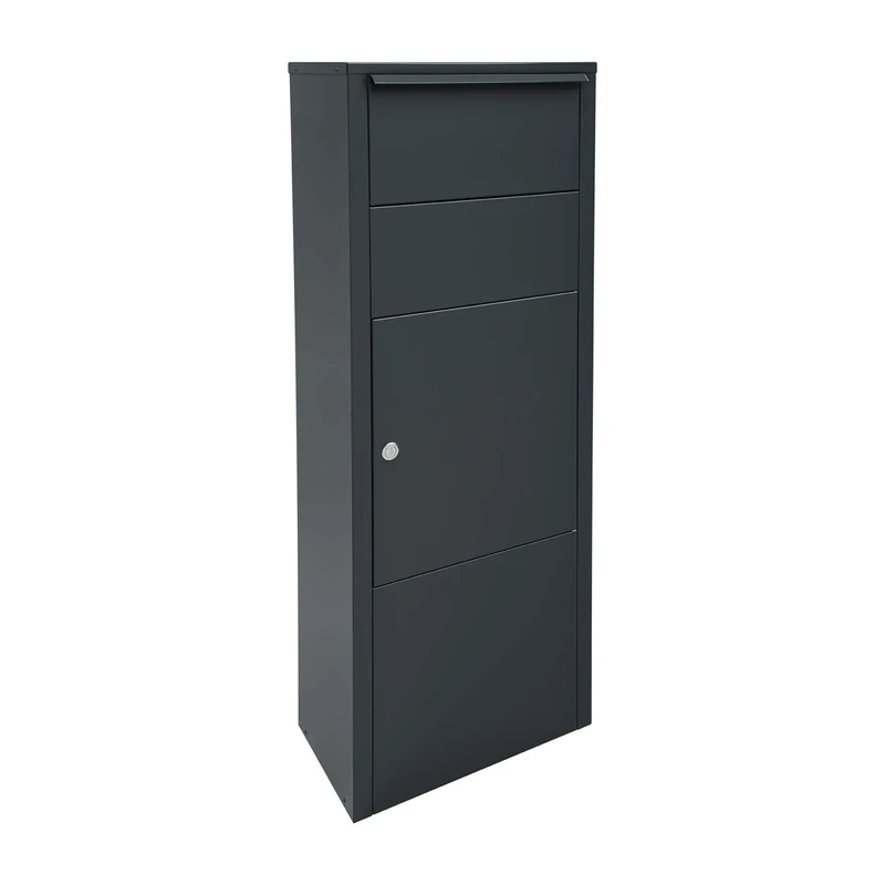 ME-FA MEFA Hazel 477 477550M Letter Box Large Special Slot Post Parcel 104.3 x 38.5 x 23 cm Grey, Gray