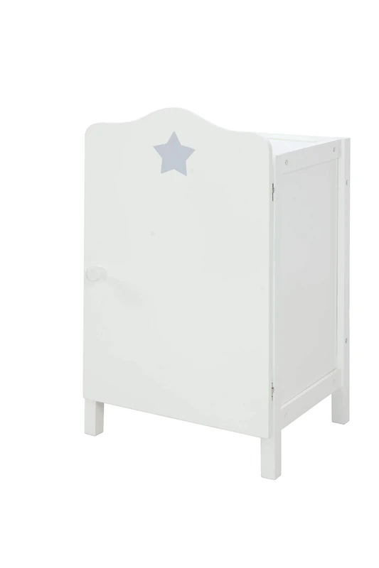 roba Doll Wardrobe 'Stella', for Storing Doll Clothing and Accessories, White Lacquered