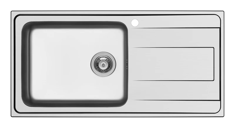 Schock Wave D100LSX Stainless Steel Sink - 100 x 50 x 20 cm