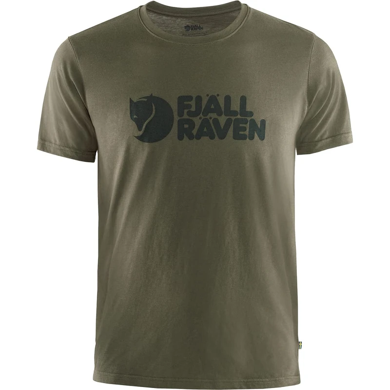 FJALLRAVEN Man Logo T-shirt M T Shirt, Dark Olive, M UK