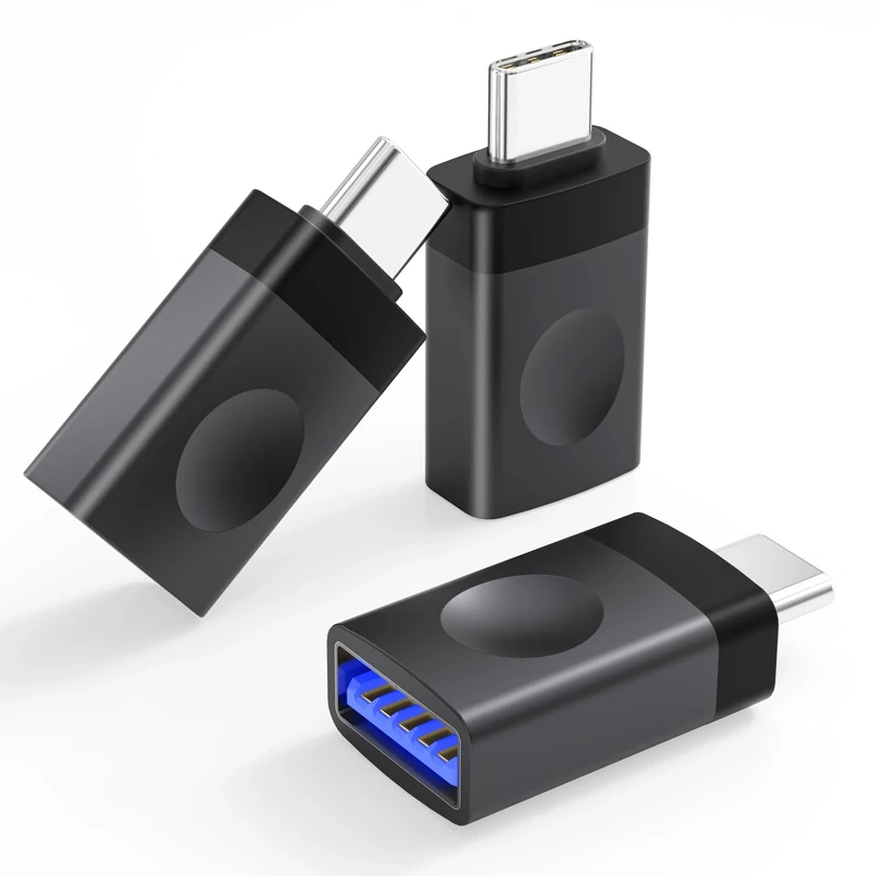 BASESAILOR USB C to USB Adapter 3Pack,Thunderbolt 3 to USBA OTG Converter for MacBook iMac,Chromebook,Pixelbook,Microsoft Surface Go,iPad,Samsung Galaxy Note 10 20,S25 S24 S23,Tab S10 S9 S8,iPhone 17