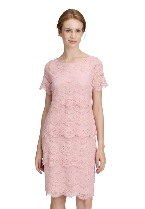 Vera Mont Women's 0018/4851 Dress, Pink (Foggy Rose 4481), 12 (Size: 38)
