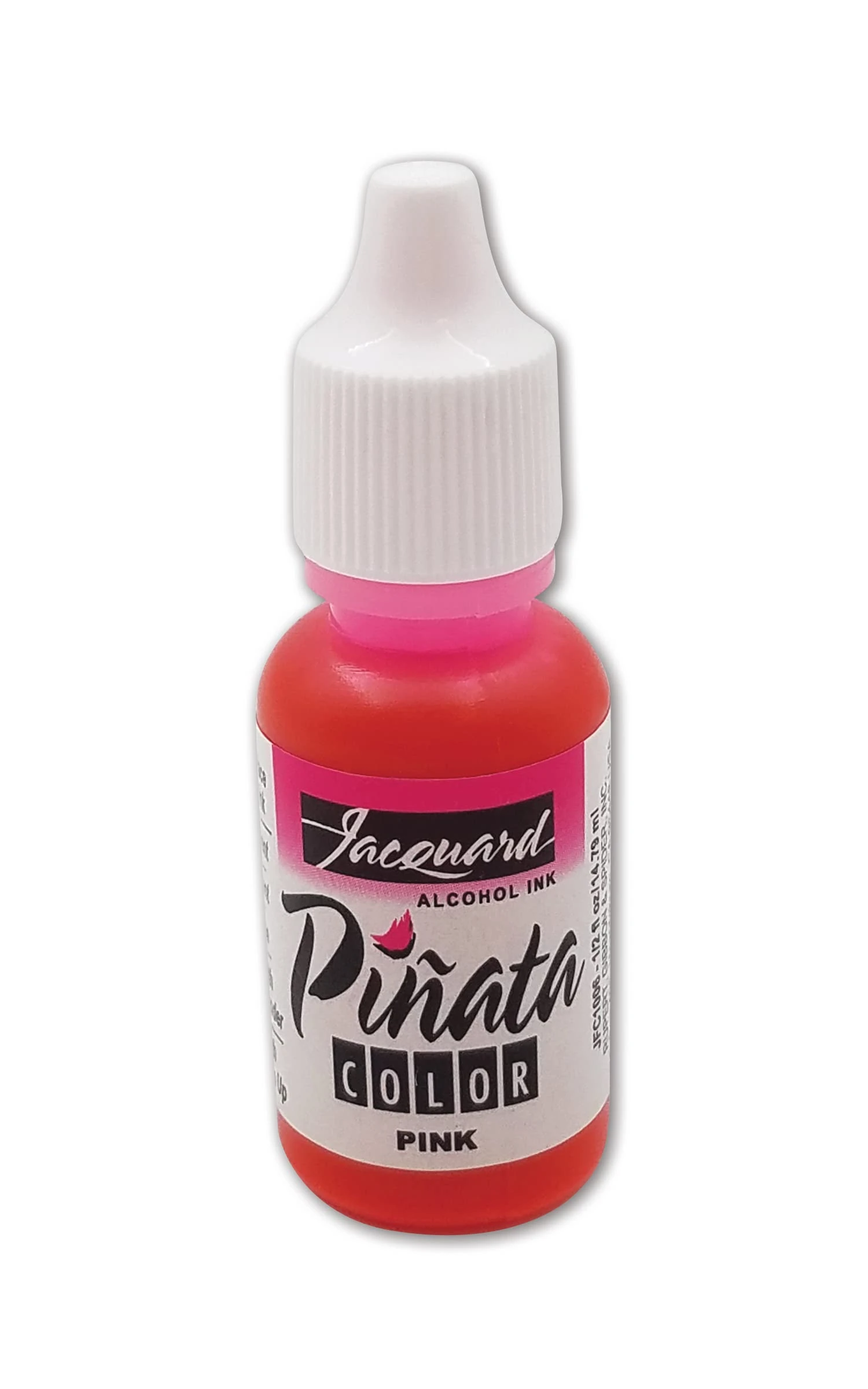 Jacquard Pinata Alcohol Ink, Pink 006 Vibrant Fast Drying Multi Surface Dye for Epoxy Resin Art, Craft Supplies, Painting on Glass Metal, 0.5 fl oz