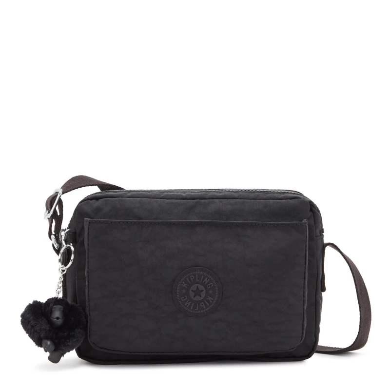 Kipling Unisex-Adult Abanu M 2-in-1 Convertible Crossbody Bag, Black Noir, M